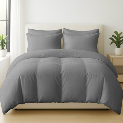 Premium 100% Cotton Bedding Set 400 TC, Hotel Quality Luxury Bedding with Hidden Zipper Closure
