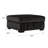 black upholstered storage ottoman