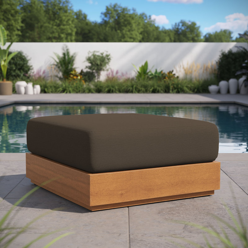 Repose-pieds de patio en bois d'acacia Tahoe