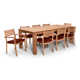Auburn 87'' Rectangular 8 - Person Outdoor Dining Set with Cushions