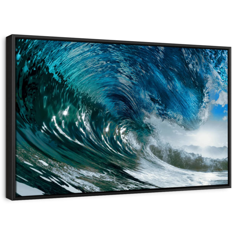 Sparkling Wave Canvas Print, 9" H x 13" W