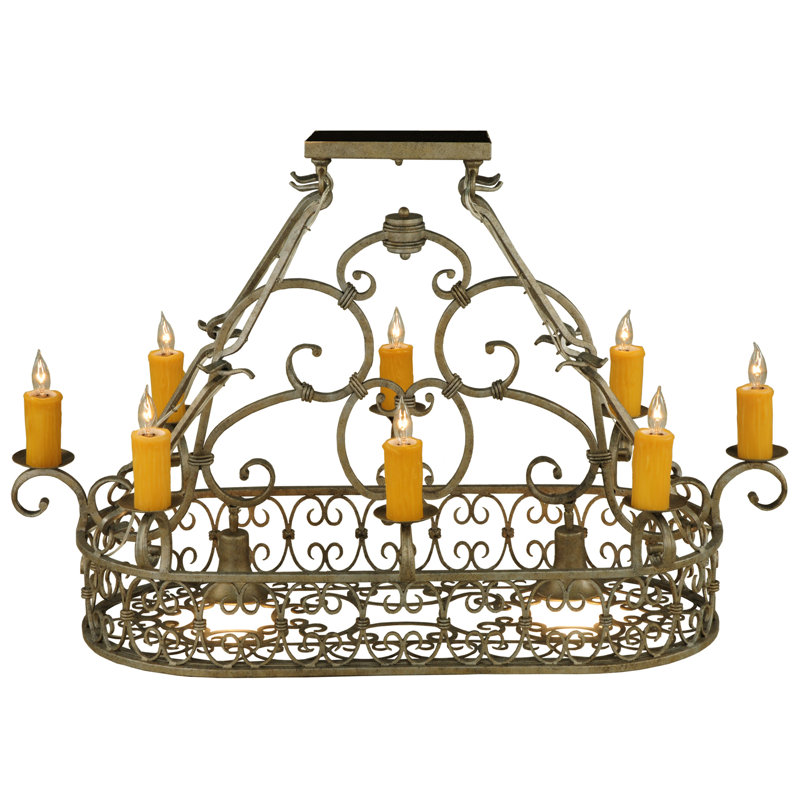 8 Light Pot Rack