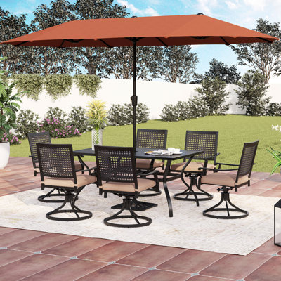 396.24cm X 198.12cm Rectangular Market Parasol