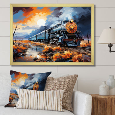 Abstract Train Sublime Landscapes II - Transportation Canvas Prints