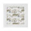 Leopard Walk Cameo Hemstitch 22" Linen/Cotton Napkin-126139497