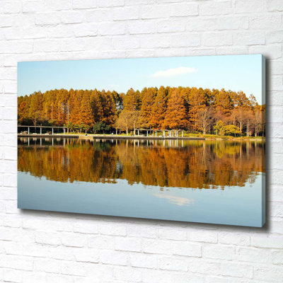 Forest By The Lake - Wrapped Canvas Print