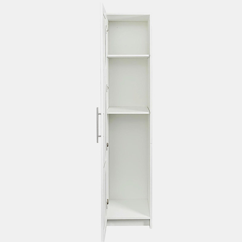 Stackable Wall Mounted Storage Cabinet, White