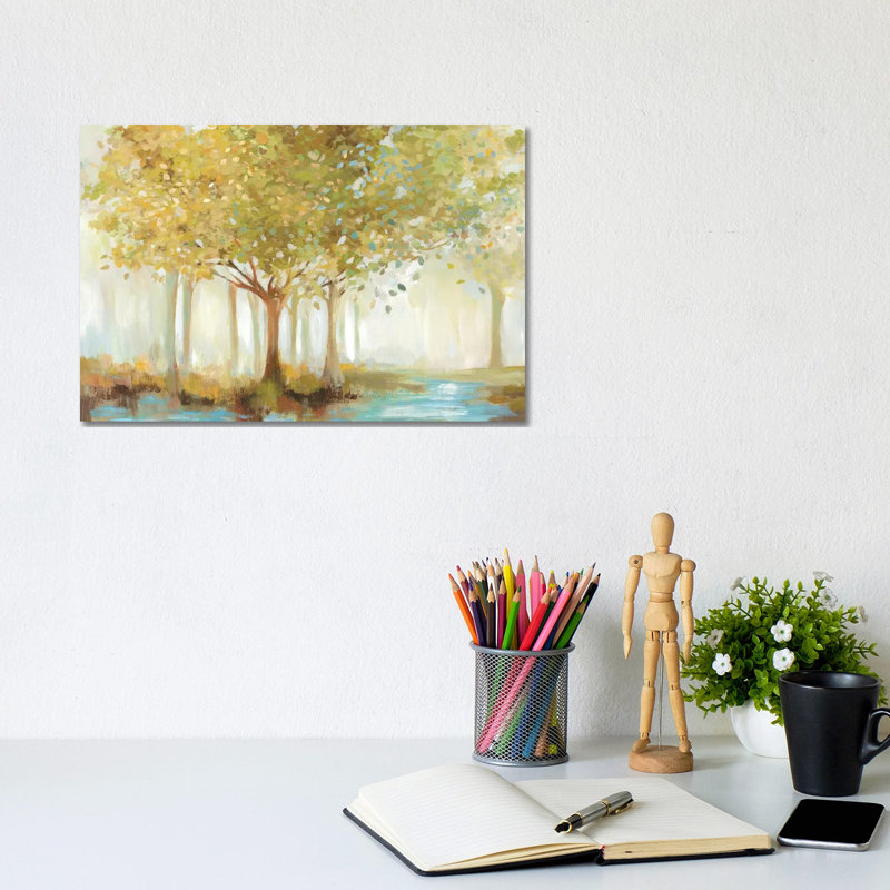 Forest River by Allison Pearce - Wrapped Canvas Painting, 20.32 cm H x 30.48 cm W