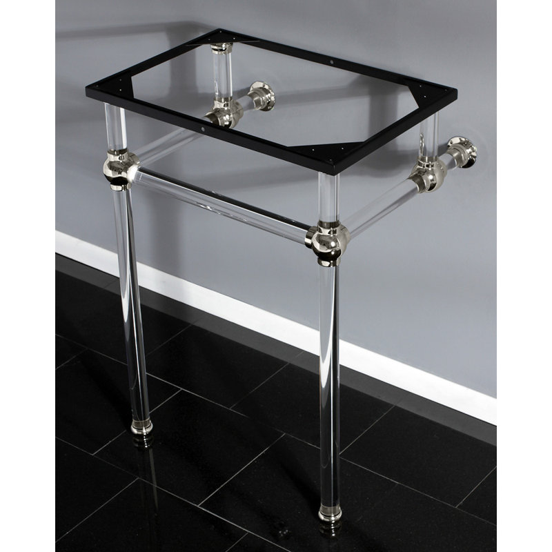 Kingston Brass Templeton Acrylic Console Sink Legs, Polished Nickel