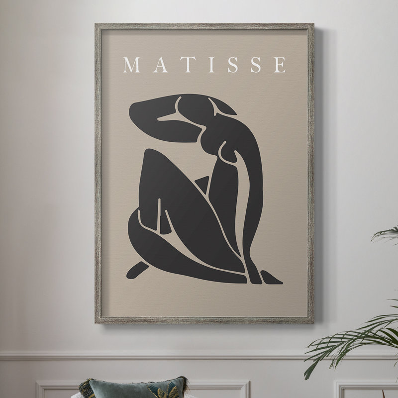 Matisse CECL XXV III, reproduction d'art encadrée - bois massif, H 21 po x l 17 po