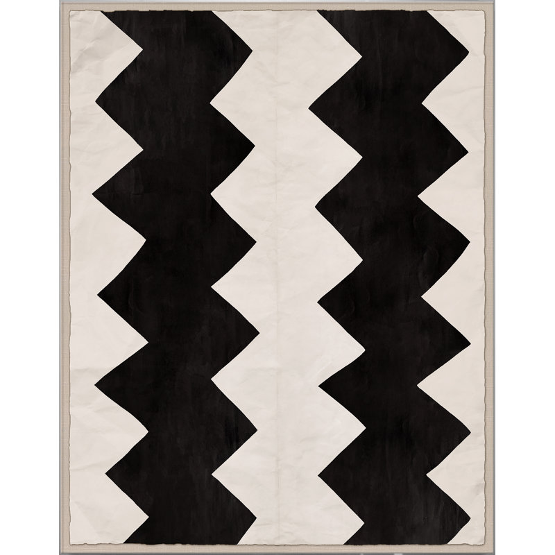 Black And White Abstract 5 Print by Paule Marrot, Acrylic Box, 56" H x 44" W x 1.25" D