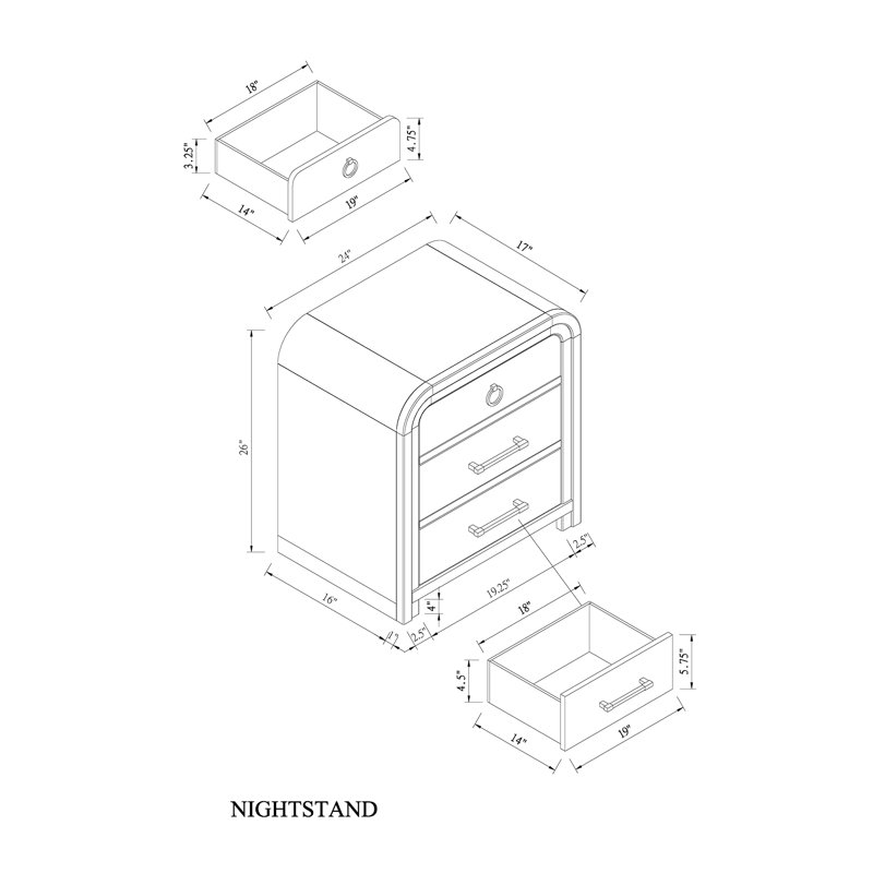 Table de chevet Malco