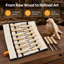 Ensemble complet de sculpture sur bois - 12 outils polyvalents en acier 60CRV avec sac en toile, idéal pour les artisans