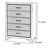 33.8 " W 5 - Drawer Dresser