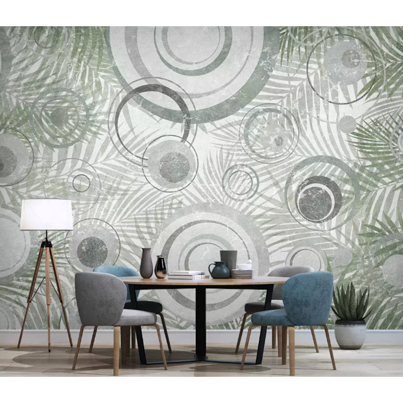 Papier peint amovible scandinave géométrique, L 9 po x l 15 po