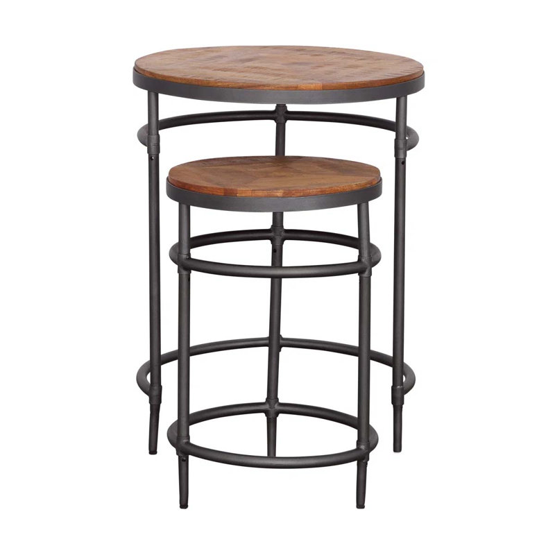 Yazlen Solid Wood Top End Table