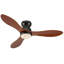 Ventilateur de plafond 42 po à 3 pales encastré moderne avec lumière et télécommande-619667117-619667113