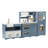 Teamson Kids Little Chef Atlanta Modular Wooden Pretend Play Kitchen +17 Accessories & Interactive Toy Appliances-89292706