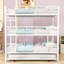 Lit superposé triple en métal robuste avec lit gigogne simple-1027825995