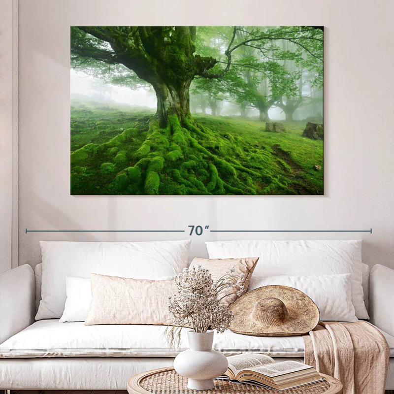 Harnek Mossy Tree, 34" H x 51" W
