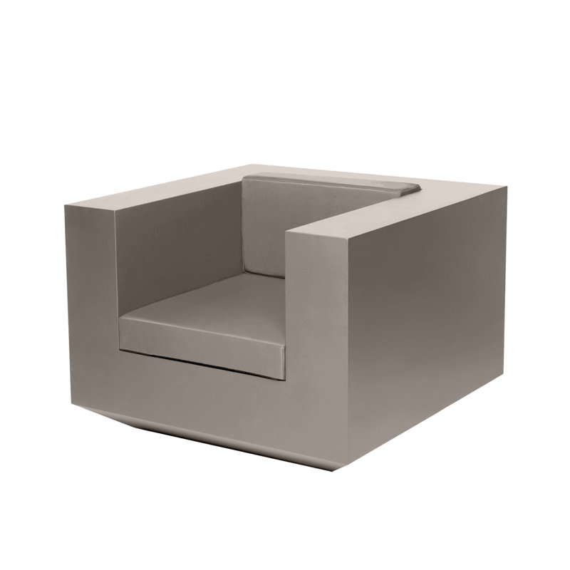 Vela - Resin Lounge Chair - Basic, Taupe