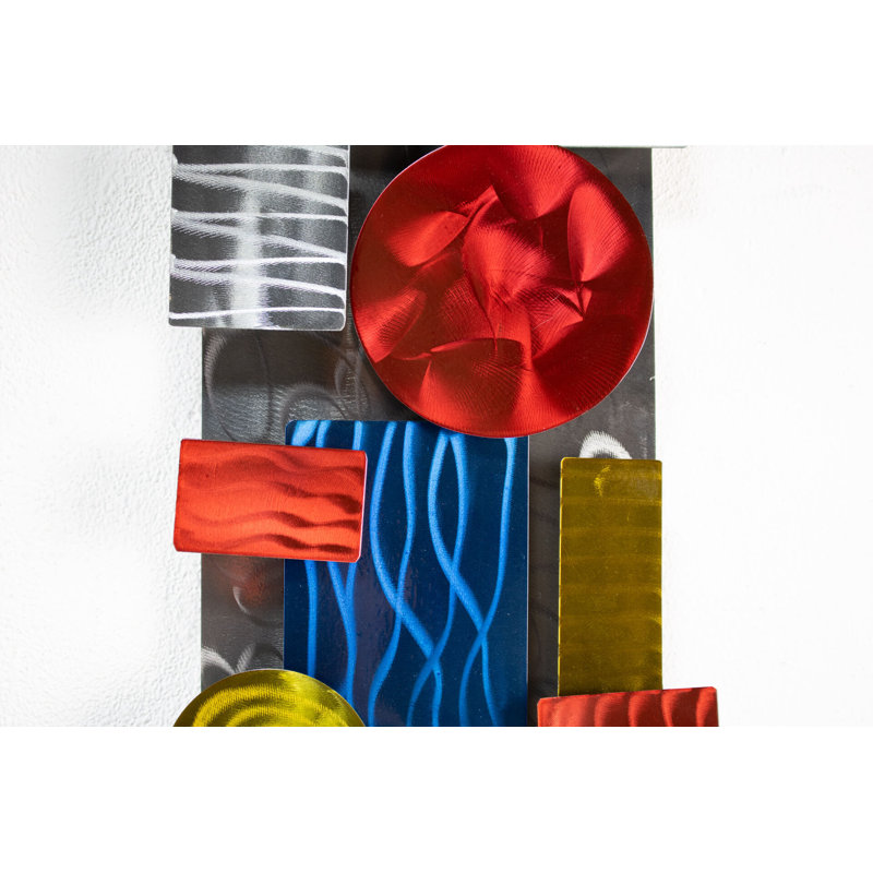 Handmade Modern Abstract Wall Decor on Metal