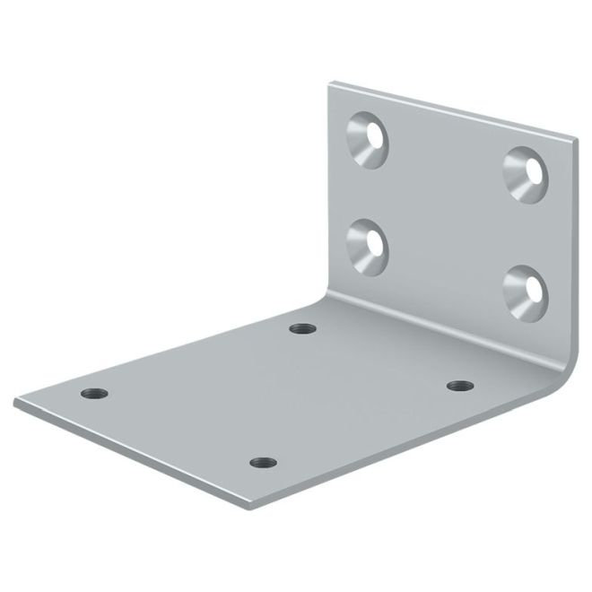 Deltana JB-DASH95U26D Jamb Bracket S.B. for DASH95 in Brushed Chrome, Brushed Chrome