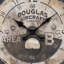 Horloge murale ronde 20 po, brun antique, transitionnelle | Idée cadeau