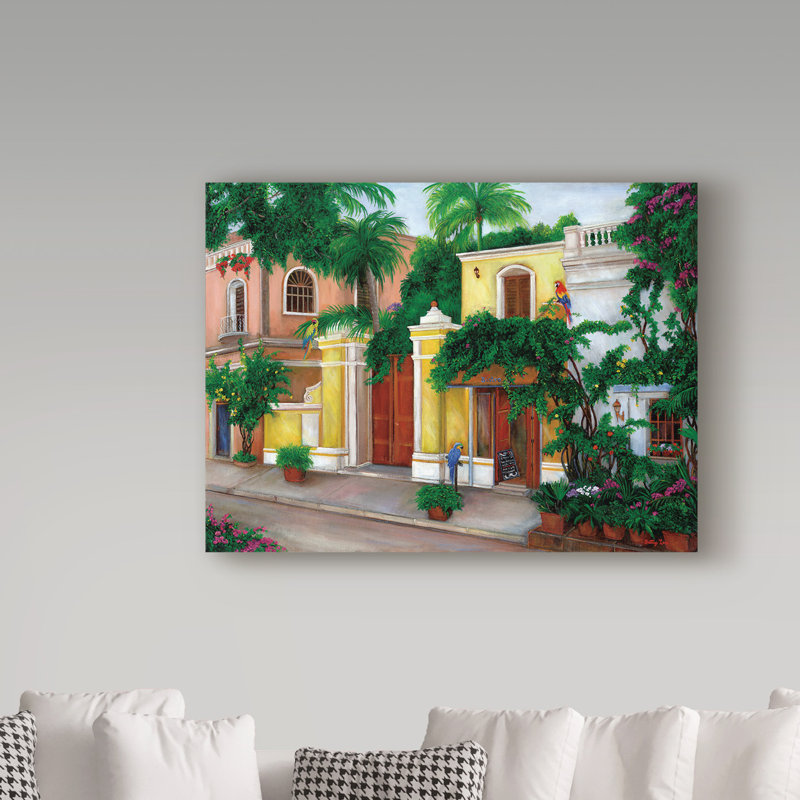 Hacienda Parrots par Betty Lou - reproduction de photo, H 18 po x l 24 po x P 2 po