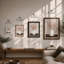 Dried Stems in Ceramic Minimalist - Framed Print-1980983775-1980983771