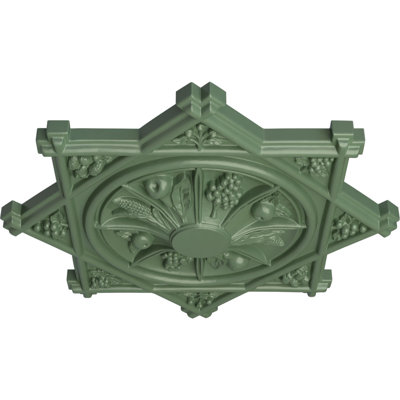 Médaillon de plafond Endurathane Antilles, diamètre extérieur de 38 1/4 po x P 1 1/2 po (convient aux auvents jusqu'à 6 po)