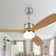 Bilon 52" Classic Wood Ceiling Fan with LED Light Kit, 3 Light Tone and 3 Fan Speed Remote Control