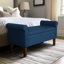 Banc de rangement en tissu
