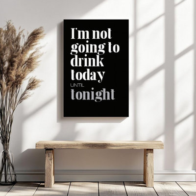 1Pc Framed Canvas Poster Print Inspirational Quotes, Black and White Text Layout, Modern Minimalist Style Wall Art Decor, Perfect for Room Decor Livin