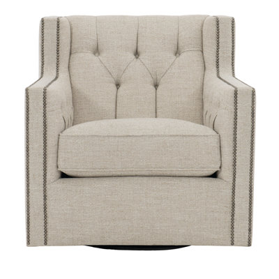 Candace Upholstered Swivel Wingback Chair