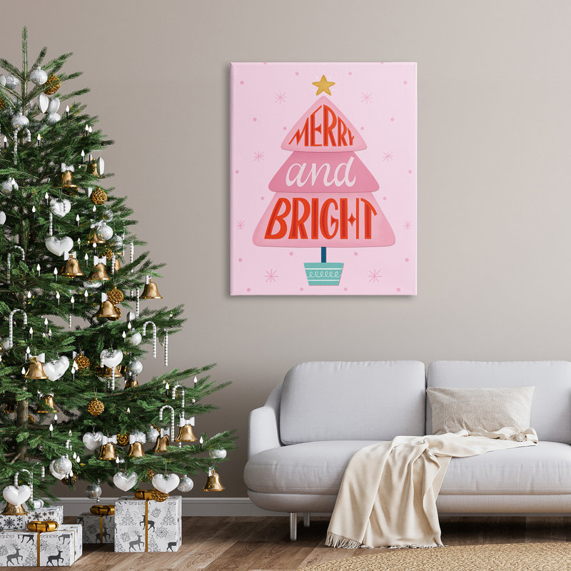 Merry & Bright, Toile tendue, H 48 po x l 36 po x P 1,5 po