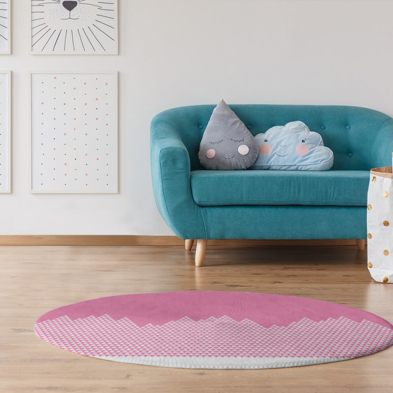 Chenille Indoor Rug, Round 5'