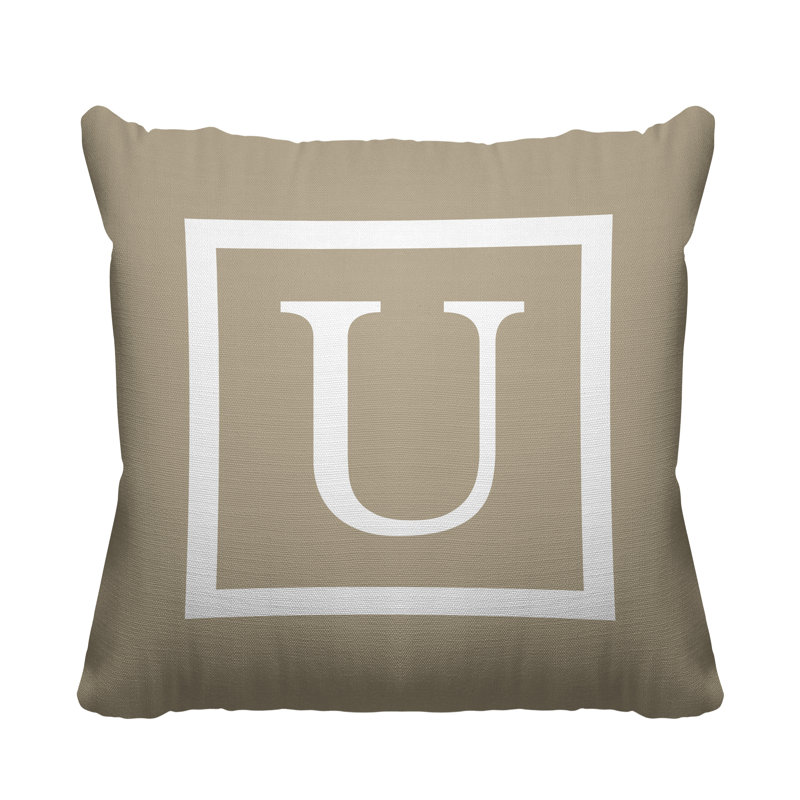 Coussin Colter, Beige, L 15 po x H 15 po, H 17 po x l 17 po
