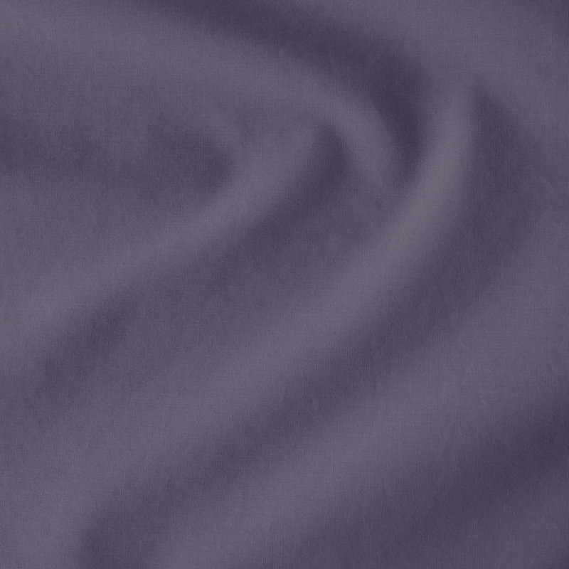 400 Thread Count Organic Cotton Sateen Duvet Cover Set, Queen Duvet Cover + 2 Standard Shams, Dusty Purple