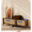 Solid Wooden Rattan Shoe Storage Bench-52369462