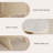46.4" Fluted Oval Coffee Table with Drawer