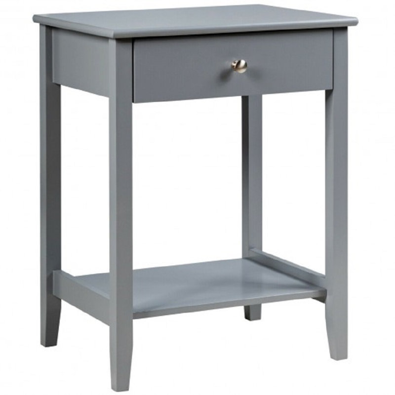 Table de chevet 1 tiroir Adris, Gris