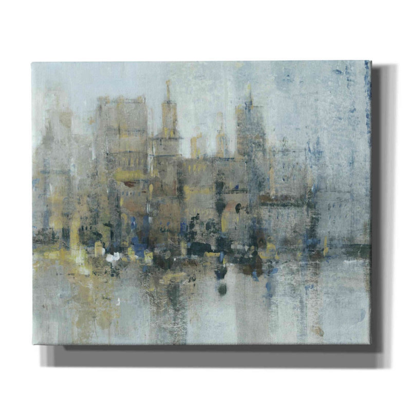 «City Proper II» par Tim O'toole, art mural sur toile, H 20 po x l 24 po x P 0,75 po
