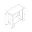 Table d'appoint, côté, bout, table de chevet, lampe, salon, chambre à coucher, stratifié noir et gris, transitionnel