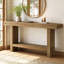 63" Solid Wood Console Table, Farmhouse Entryway Table For Hallway, Entrance, Living Room, Easy Assembly-1838676637
