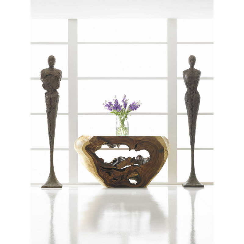 Contemporary Tall Chiseled Male Resin Sculpture in Bronze