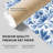 Abstract Blue Damask Pattern III Classical Unframed Art Print-1937124403