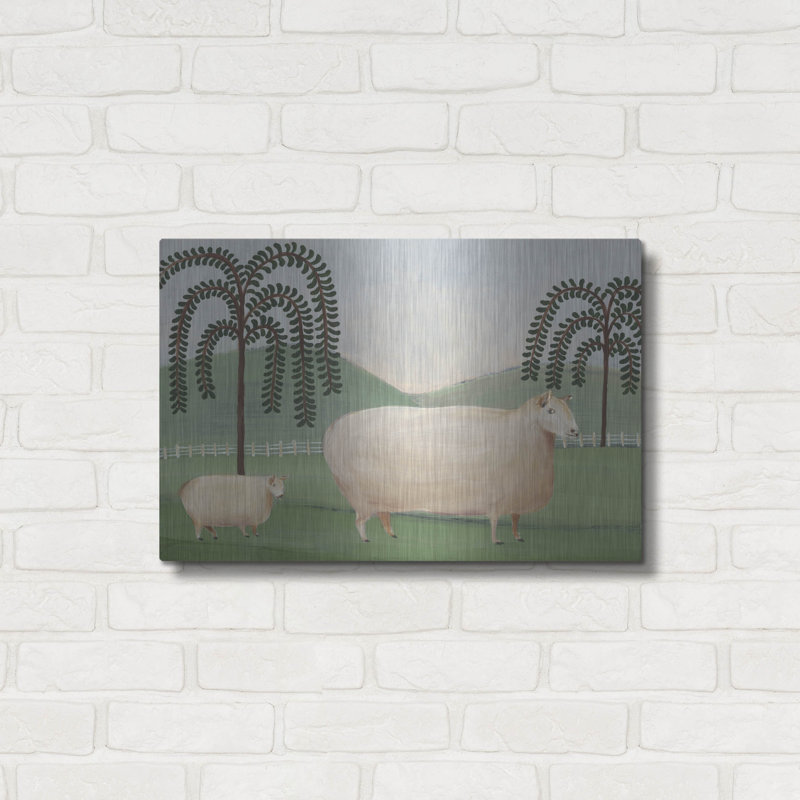 «Folk Farm I» par Regina Moore, H 16 po x l 24 po