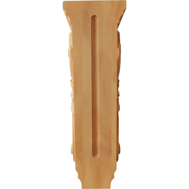 Support en bois / corbeau H 18 po x l 6 po x P 7,5 po, Chêne rouge