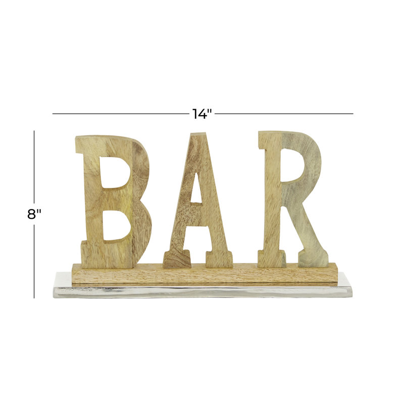 Text & Numbers Letter Block